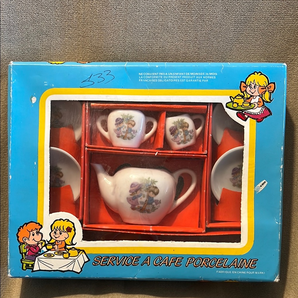 Vintage Kids Porcelain Tea Set